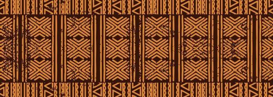 Seamless tribal pattern. Horizontal stripes, aztec maya texture. vector