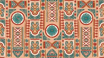 Sketch Ethnic pattern Tribal doodles motif Hand drawn effect patchwork vector