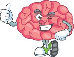 Brain Cartoon character vector