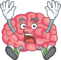 Brain Cartoon character vector