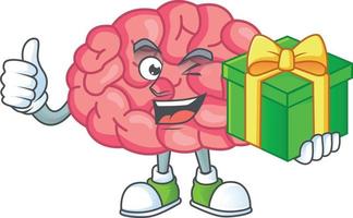 Brain Cartoon character vector