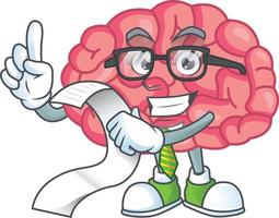 Brain Cartoon character vector