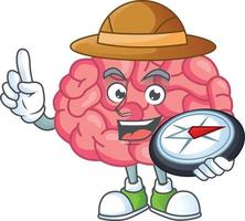 Brain Cartoon character vector