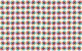 Seamless overlapping colorful circles tiled pattern. Suitable for fabric, cover, prints, card, wallpaper, and fill background. vector