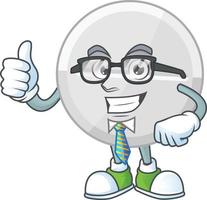 White pills Cartoon character vector