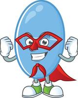 Blue capsule Cartoon character vector