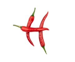 chili peperoni modulo il lettera di h isolato png