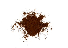 pile of roasted coffee powder isolated png