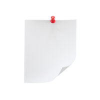 leer Weiß Hinweis Papier mit Stift isoliert png