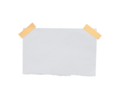blank note paper on white png