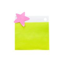 note paper with star tape png