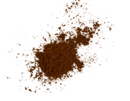 The pile of coffee powder isolated png