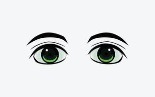 vectores de ojo expresión en anime estilo