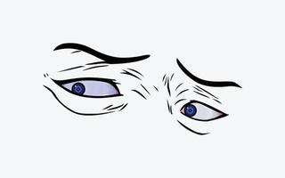 vectors of eye expression in anime style