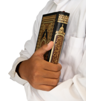 Man embraces the Quran png