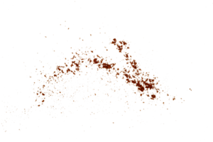 The coffee grounds particle isolated png