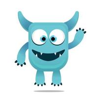 cute monster colorful vector design mascot