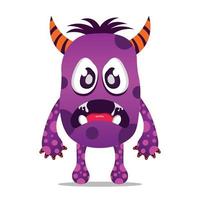 cute illustration mascot monster design kawaii vector