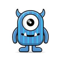 cute monster colorful vector design mascot