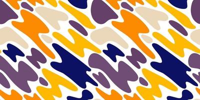 Seamless pattern with abstract geometric shapes in trendy colors. vector