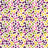 Seamless pattern with hand drawn multicolored dots. vector