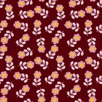 Seamless pattern with stylized flowers. Floral background. vector