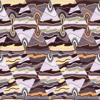 Creative mosaic seamless background pattern. Abstract geometric backdrop. vector