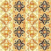 Islam, Arabic, Indian, ottoman motifs mosaic tile. Decorative ornament elements seamless pattern. vector