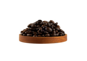 coffee beans on plate isolated png