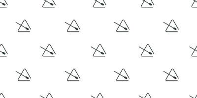 Vector flat hand drawn seamless geometric pattern with triangle bells