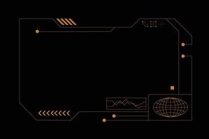 electronic circuit board interface frame vector