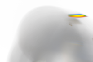 prisma ligero con arco iris png