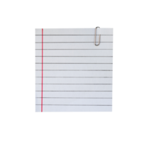 blank note paper with clip png