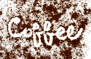 Roaster coffee powder with text png