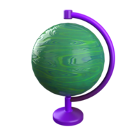 Globe 3D icon illustration png