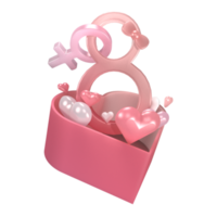 International Frauentag öffnen Geschenkbox png