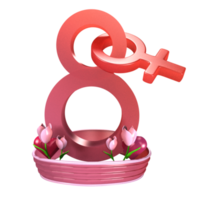 3d illustration internationell womenday png