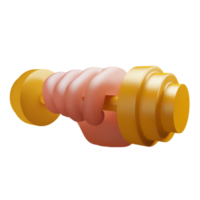 hand- Holding barbell 3d icoon png