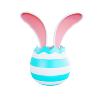Pascua de Resurrección huevo con oído Conejo png