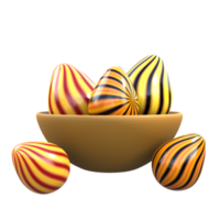 påsk ägg 3d illustration png