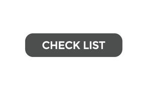 check list button vectors.sign label speech bubble check list vector