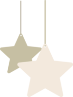 Christmas ornament decoration stars flat icon png