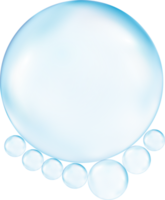 realistisch transparant 3d bubbels onderwater- . zeep bubbels illustratie png