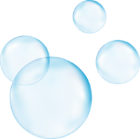 Realistic transparent  3d bubbles underwater . Soap bubbles illustration png