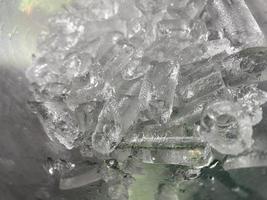 Ice cubes background, ice cube texture or background It makes me feel fresh and feel good, In the summer, ice and cold drinks will make us feel relaxed, Made for beverage or refreshment business. photo