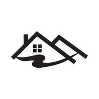 logotipo de propiedad de la casa vector