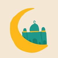 ramadhan doodle handrawn element design vector