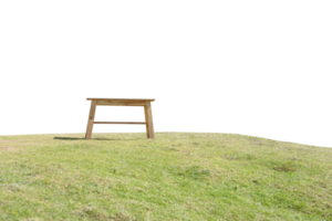 chaise en bois sur l'herbe png