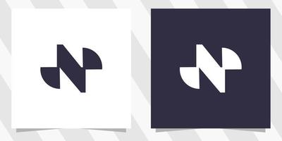 letter n logo design vector