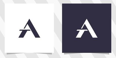 letter ta at logo design vector